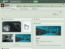 Tablet Screenshot of hazazi.deviantart.com