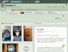 Tablet Screenshot of bluedragon119.deviantart.com