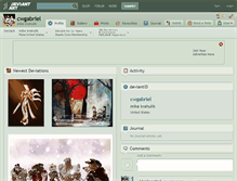 Tablet Screenshot of cwgabriel.deviantart.com