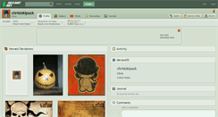 Desktop Screenshot of chrislokipuck.deviantart.com