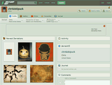 Tablet Screenshot of chrislokipuck.deviantart.com