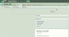Desktop Screenshot of crimson--wolf.deviantart.com