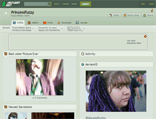 Tablet Screenshot of princessfuzzy.deviantart.com