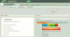 Desktop Screenshot of chaosthehedghog.deviantart.com