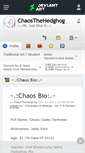 Mobile Screenshot of chaosthehedghog.deviantart.com