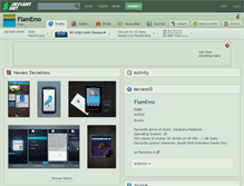 Tablet Screenshot of flamemo.deviantart.com