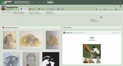 Desktop Screenshot of nerdyhorse.deviantart.com