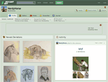Tablet Screenshot of nerdyhorse.deviantart.com