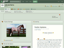 Tablet Screenshot of cobweb-farms.deviantart.com