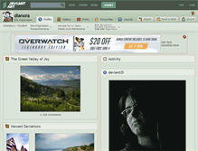 Tablet Screenshot of dianora.deviantart.com
