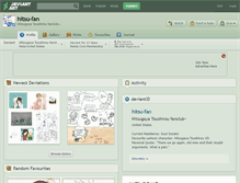 Tablet Screenshot of hitsu-fan.deviantart.com