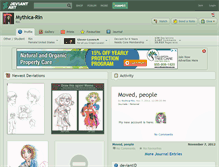 Tablet Screenshot of mythica-rin.deviantart.com