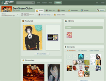 Tablet Screenshot of dan-green-club.deviantart.com