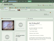 Tablet Screenshot of majestic-whoo.deviantart.com