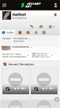 Mobile Screenshot of malfeet.deviantart.com