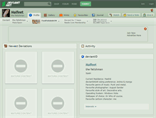 Tablet Screenshot of malfeet.deviantart.com