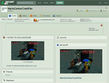 Tablet Screenshot of marioconkercrashfan.deviantart.com