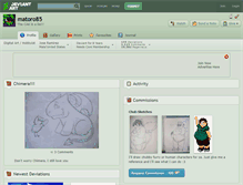 Tablet Screenshot of matoro85.deviantart.com
