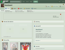 Tablet Screenshot of meanbeard.deviantart.com
