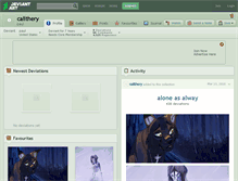 Tablet Screenshot of calithery.deviantart.com