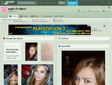 Tablet Screenshot of angel-of-night4.deviantart.com