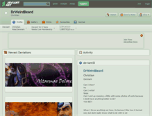 Tablet Screenshot of drweirdbeard.deviantart.com