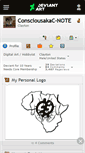 Mobile Screenshot of consciousakac-note.deviantart.com