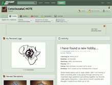 Tablet Screenshot of consciousakac-note.deviantart.com