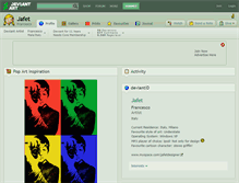 Tablet Screenshot of jafet.deviantart.com