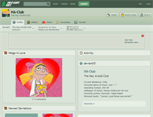 Tablet Screenshot of ha-club.deviantart.com