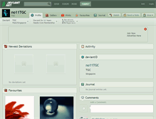 Tablet Screenshot of no11tgc.deviantart.com