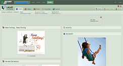 Desktop Screenshot of lalad.deviantart.com