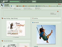 Tablet Screenshot of lalad.deviantart.com