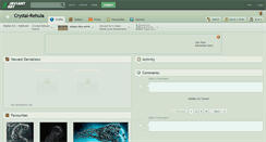 Desktop Screenshot of crystal-rehula.deviantart.com