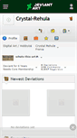 Mobile Screenshot of crystal-rehula.deviantart.com