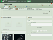 Tablet Screenshot of crystal-rehula.deviantart.com