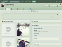 Tablet Screenshot of martialartslife.deviantart.com