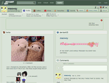 Tablet Screenshot of meowsy.deviantart.com