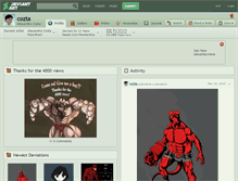 Tablet Screenshot of cozta.deviantart.com
