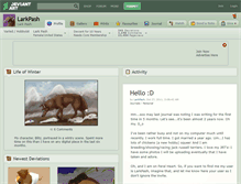 Tablet Screenshot of larkpash.deviantart.com