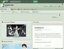 Tablet Screenshot of amanda-chan.deviantart.com