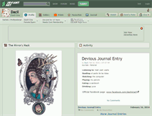 Tablet Screenshot of dacil.deviantart.com