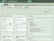Tablet Screenshot of elridge.deviantart.com