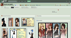 Desktop Screenshot of blood-red-death.deviantart.com