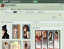 Tablet Screenshot of blood-red-death.deviantart.com