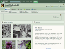 Tablet Screenshot of beautifullychaotic23.deviantart.com