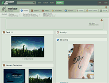Tablet Screenshot of marique.deviantart.com