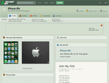 Tablet Screenshot of iphone-ipa.deviantart.com