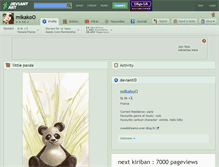 Tablet Screenshot of mikakoo.deviantart.com
