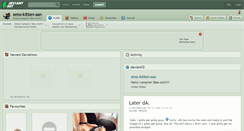 Desktop Screenshot of emo-kitten-san.deviantart.com